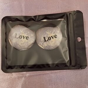 Love Button Set in Black and Gray